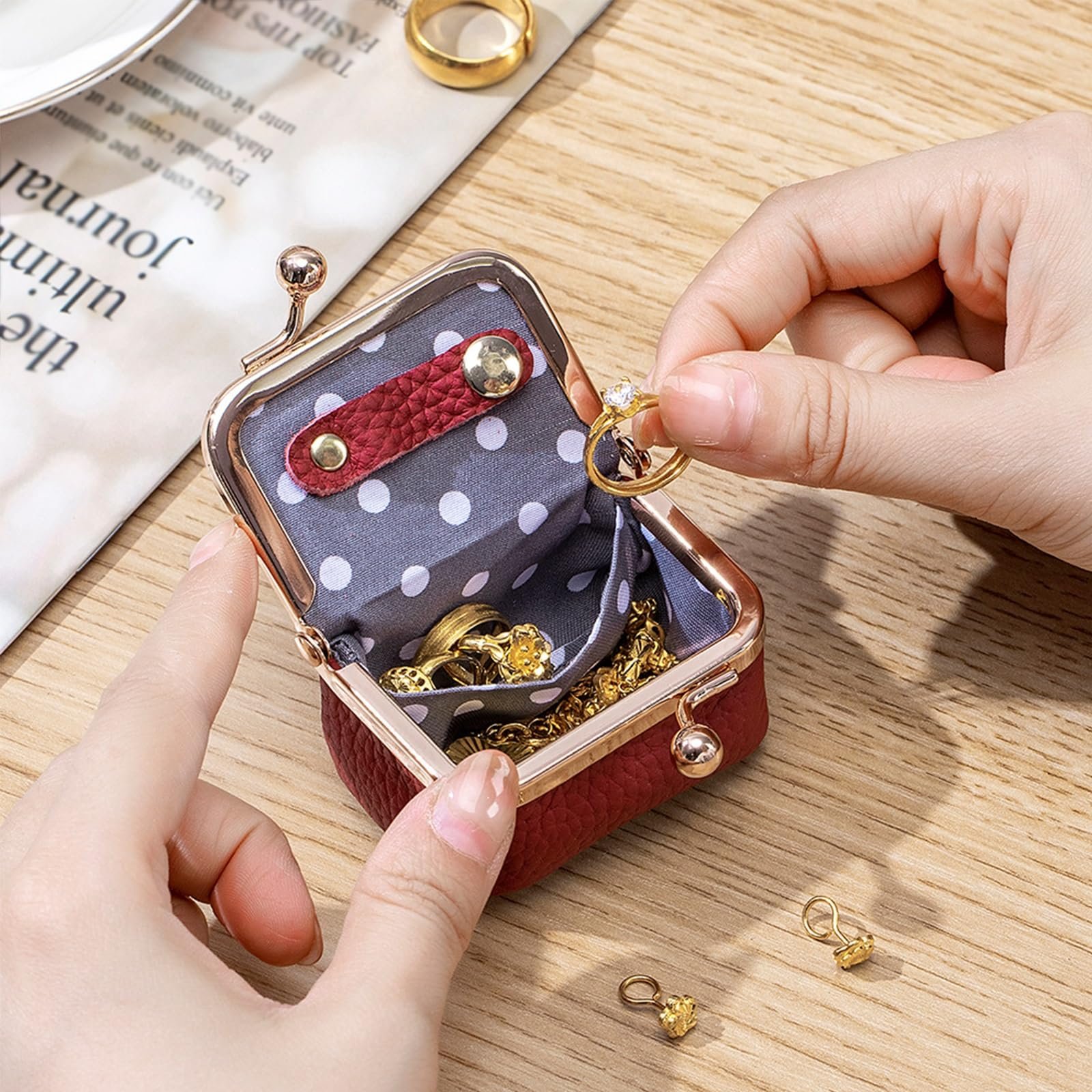 Genuine Leather Mini Coin Purse