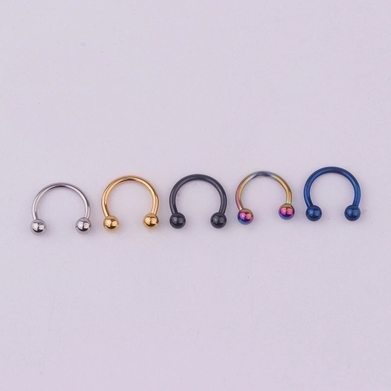 Nose Rings & Studs Fashion Geometric 316 Stainless Steel  Plating