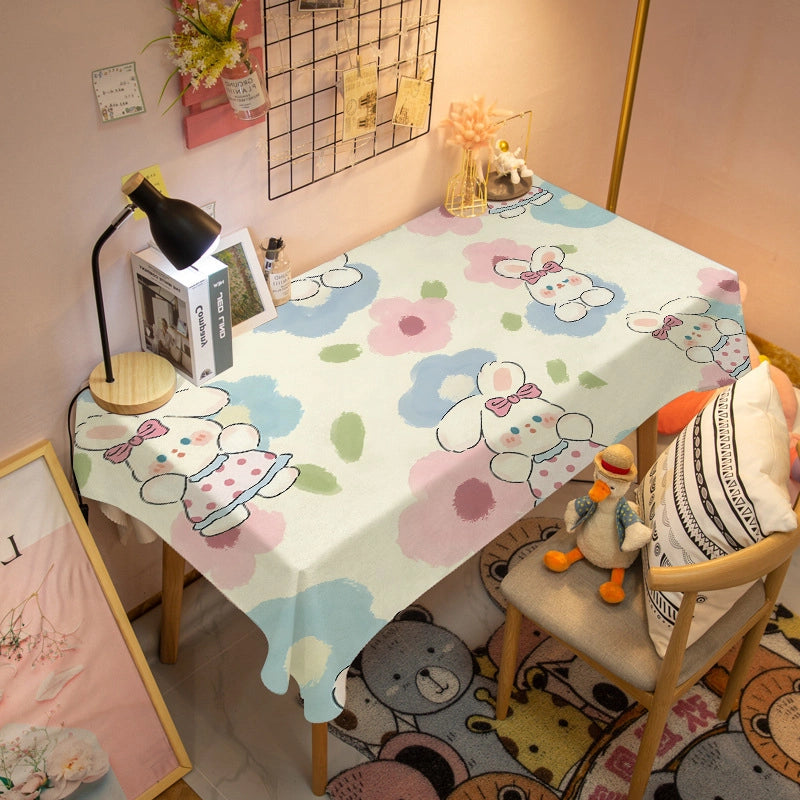 Minimalist Cartoon Plush Tablecloths