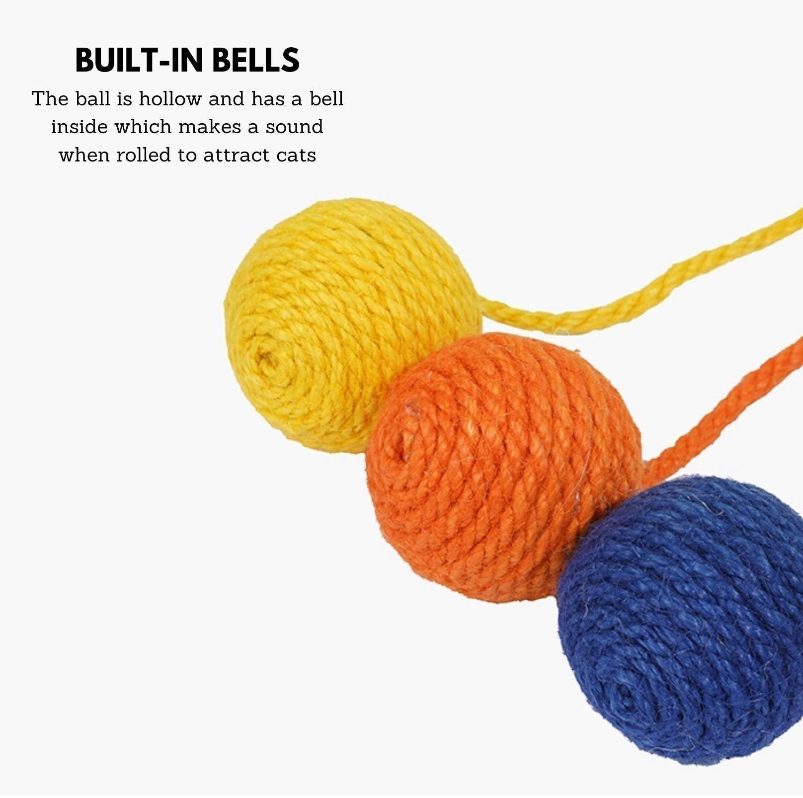 Sisal Rope Balls Cat Toys Set