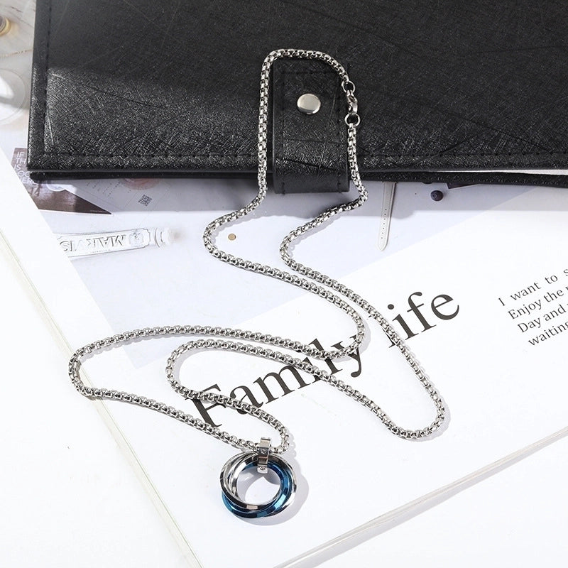 Fashion Geometric Titanium Steel Plating Pendant Necklace 1 Piece