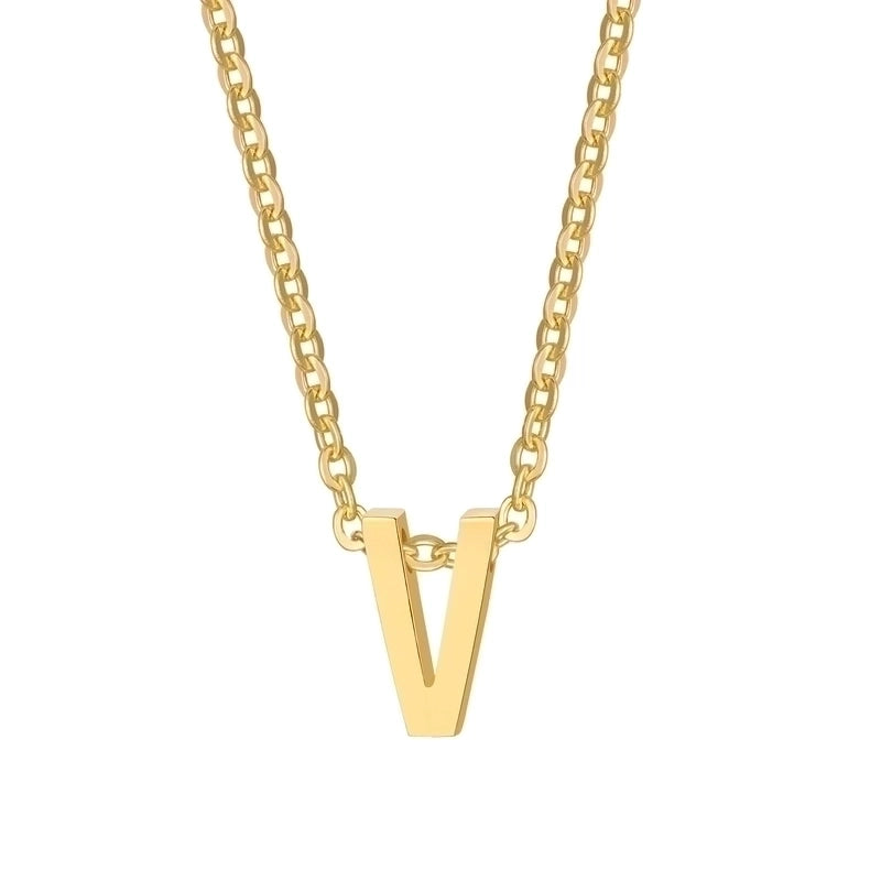 Minimalist Letter Stainless Steel Gold Plated Plating