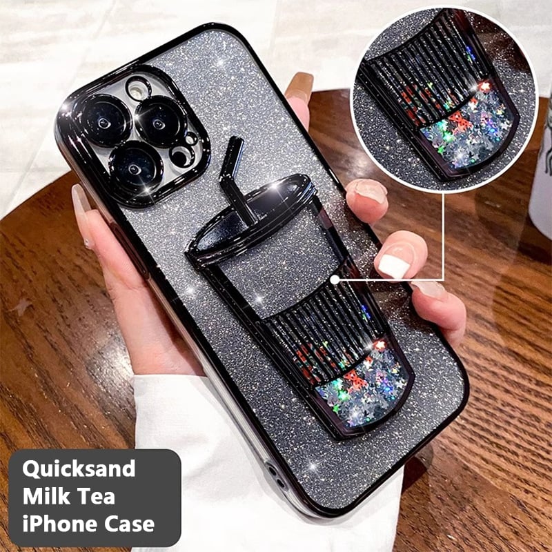 Gradient  Quicksand Starlight cup iPhone Case