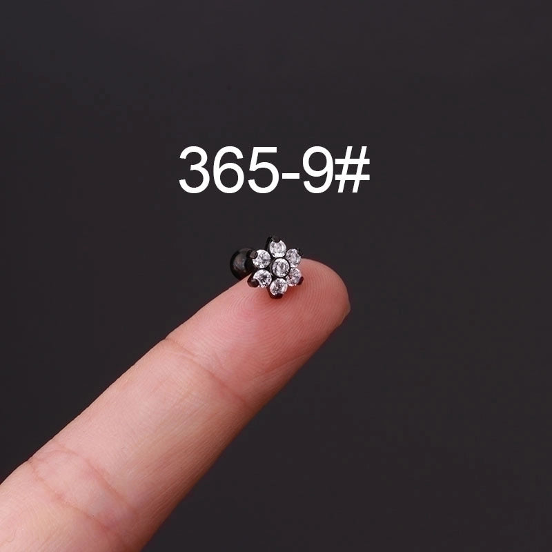 Ear Cartilage Rings & Studs Fashion Geometric 316L Stainless Steel  Plating