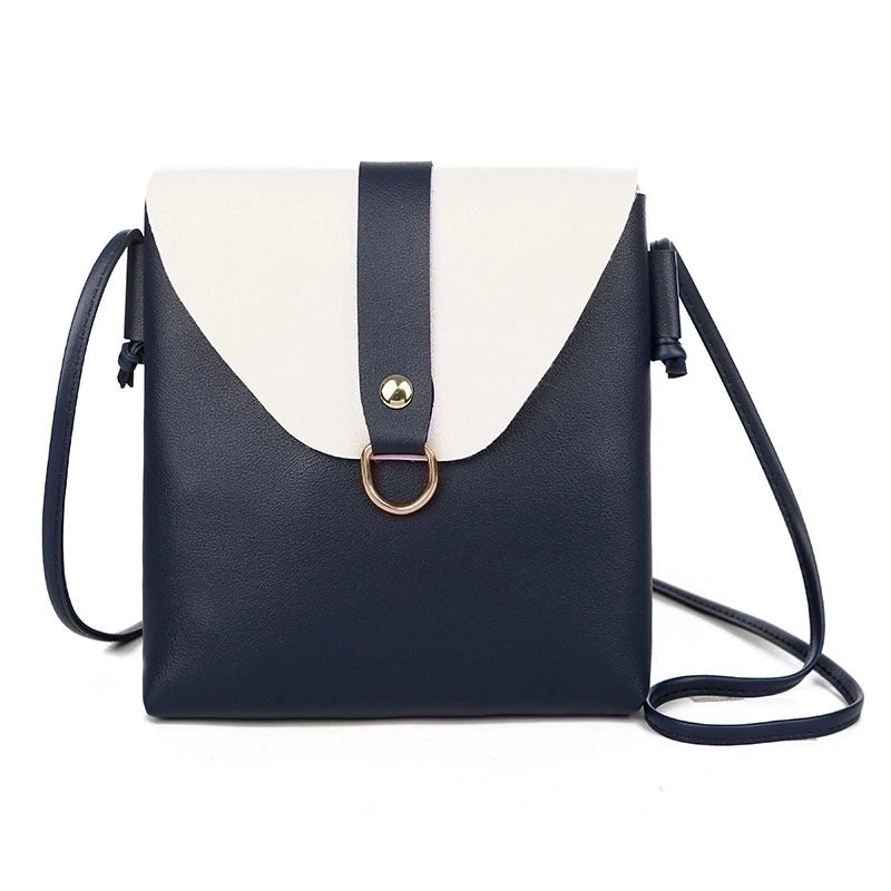 3 Pieces Women's Medium Pu Leather Solid Color Basic Square Flip Cover Crossbody Bag