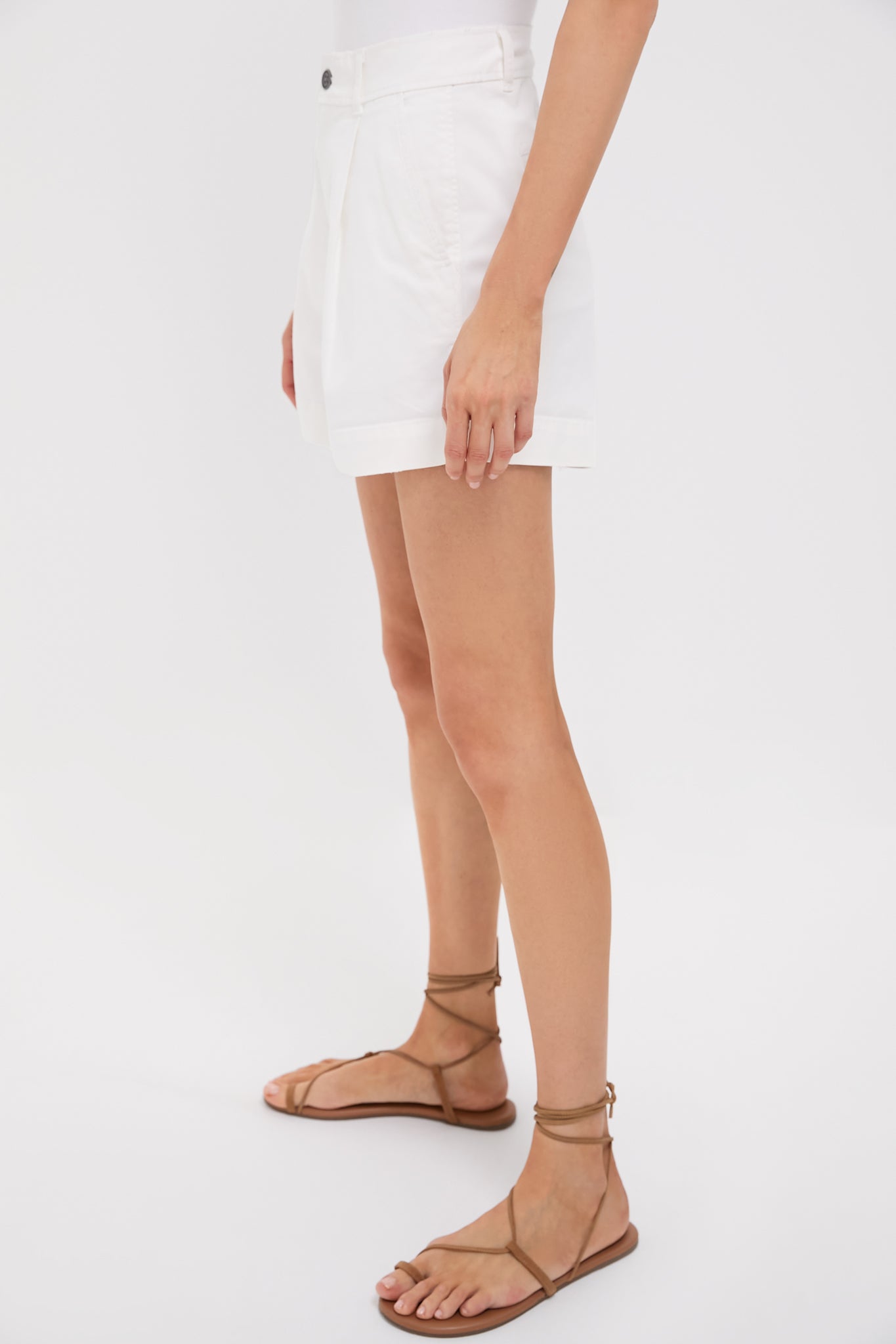 White Wells Chino Shorts
