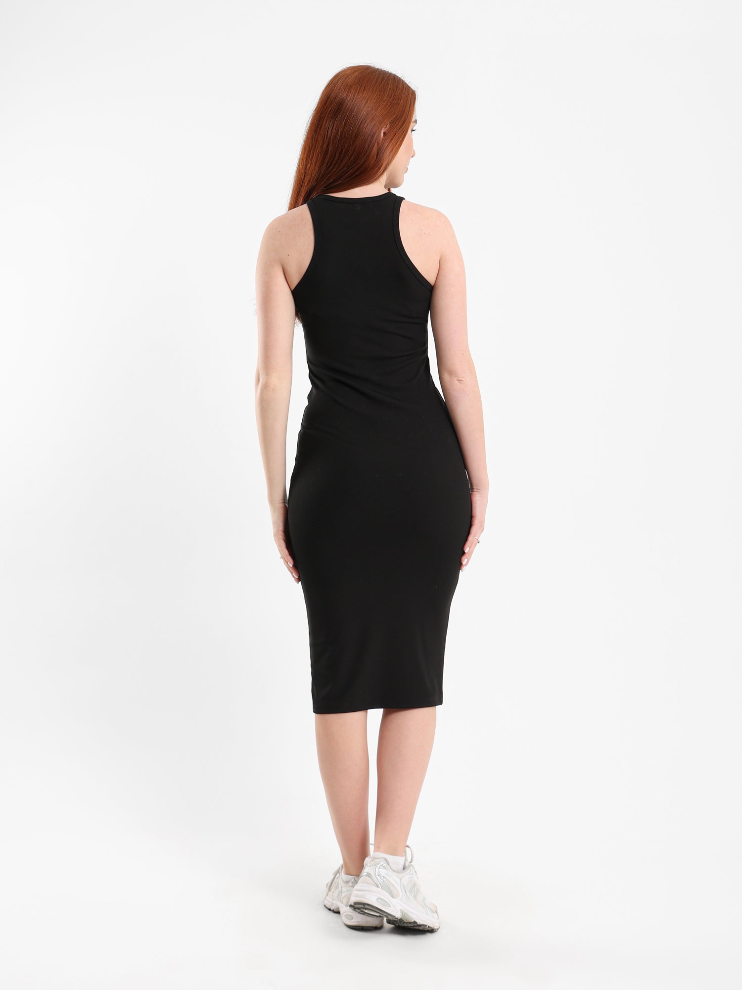 Ribbed Halter Midi Dress