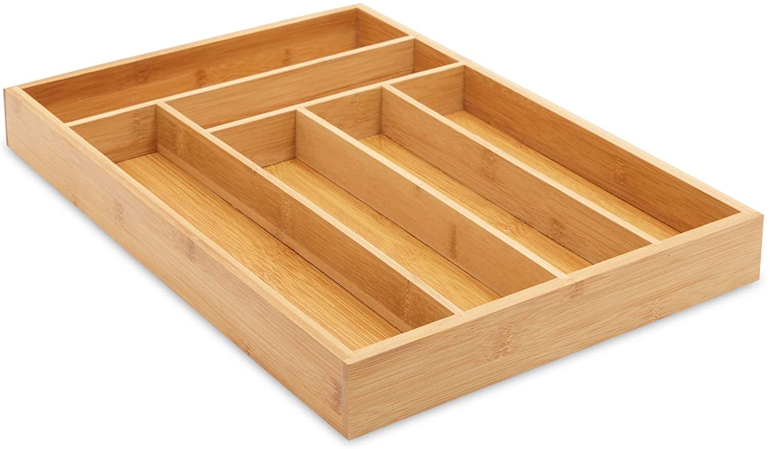 Wooden Cutlery Drawer Organizer For Kitchen. Cutlery And Cutlery Storage With 6 Slots