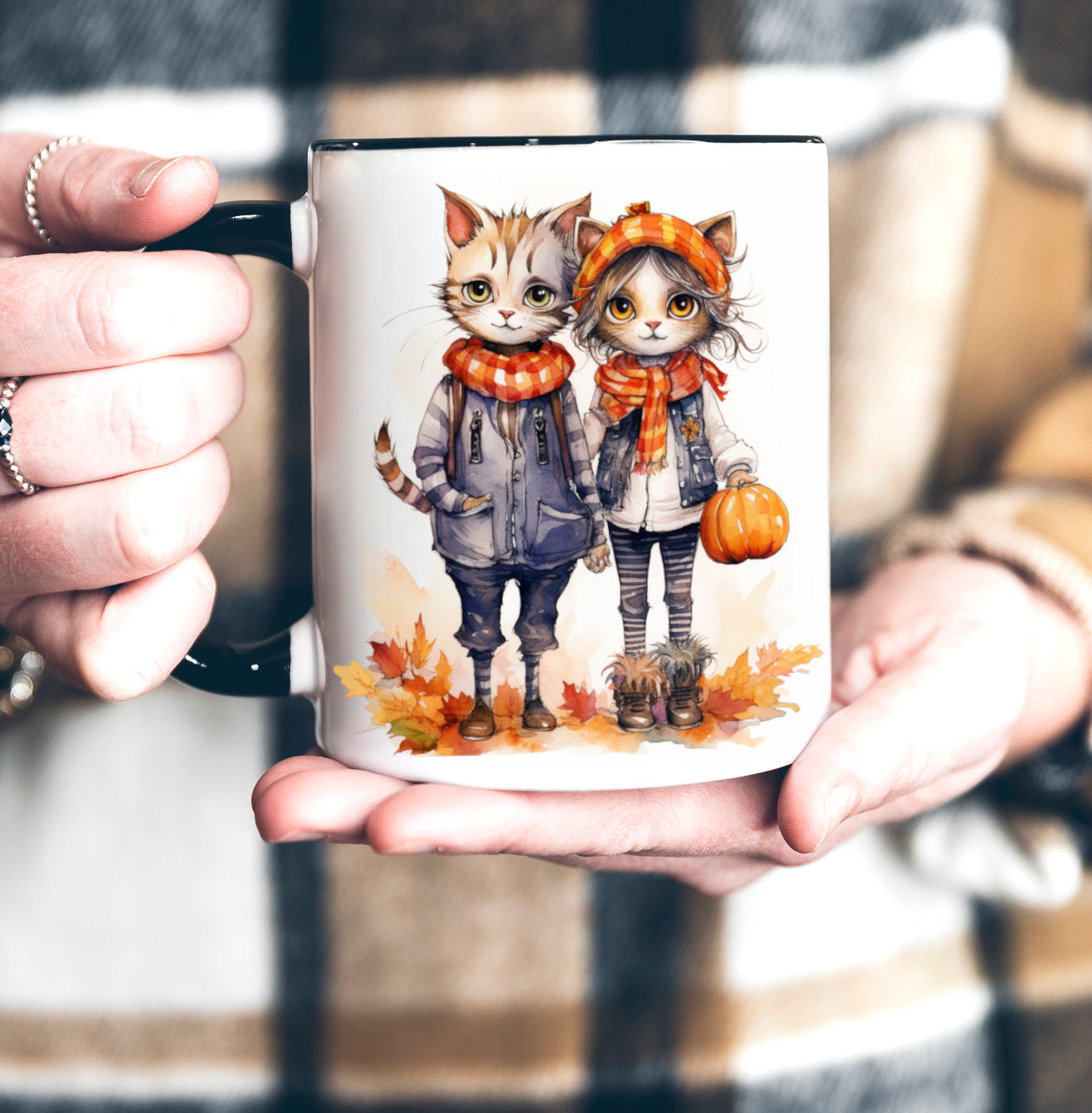 Charlie & Piper Cozy Fall Kitties Mug