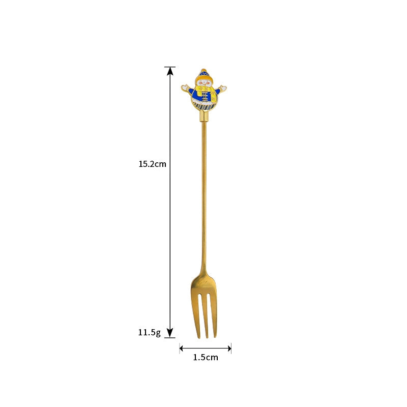 Christmas Fashion Cartoon Stainless Steel Tableware