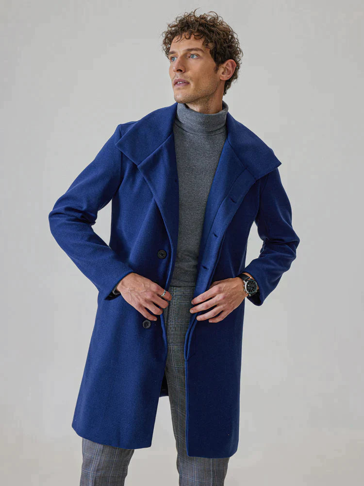 Coofandy Lapel Tweed Coat