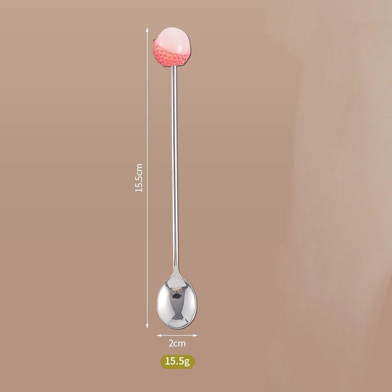 Cute Cartoon 304 Stainless Steel Fruit Fork 1 Piece