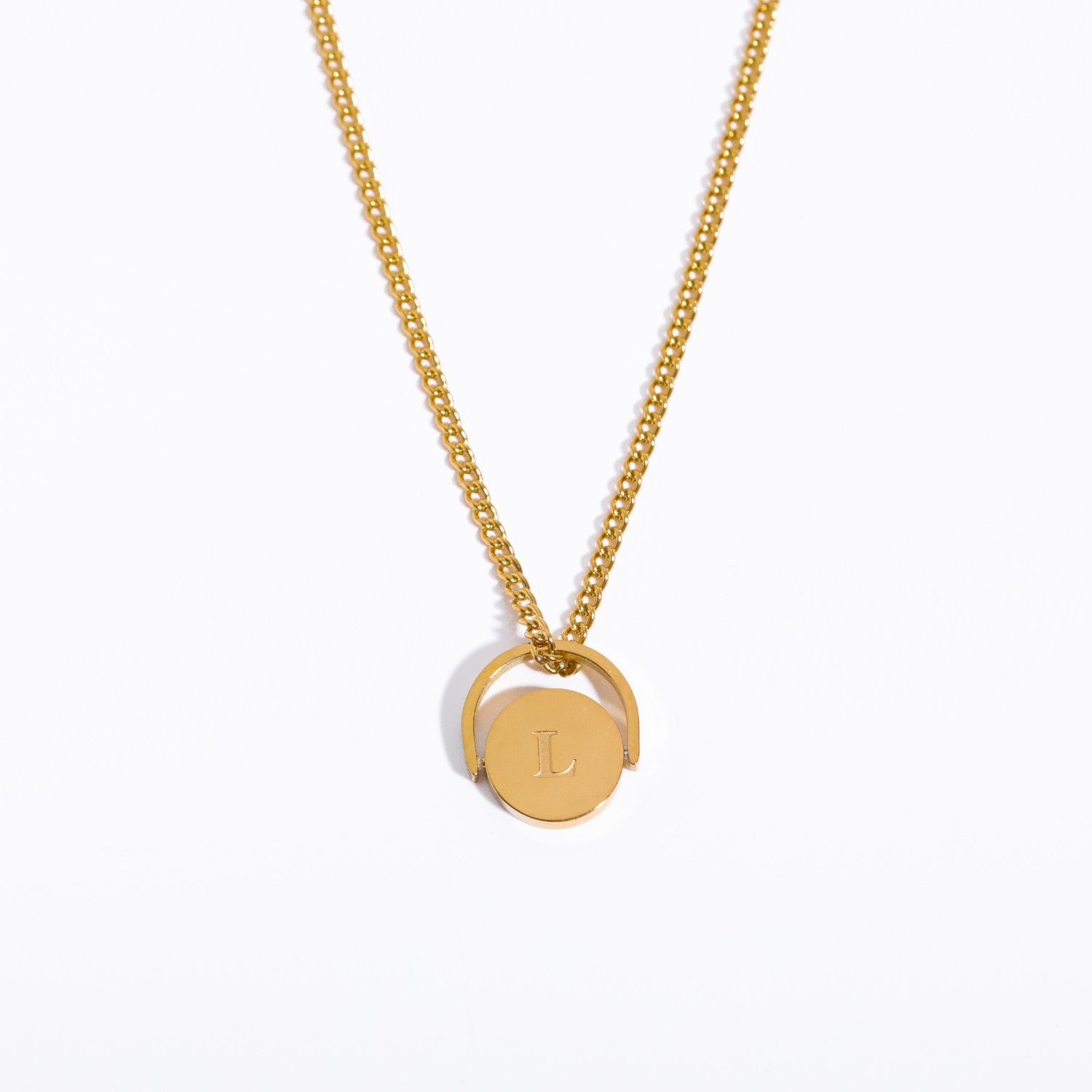 Letter Text Number Titanium Steel Oil Dripping Necklaces