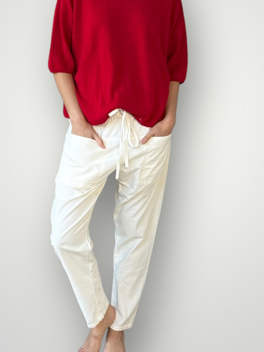 jessie pants - winter white cord