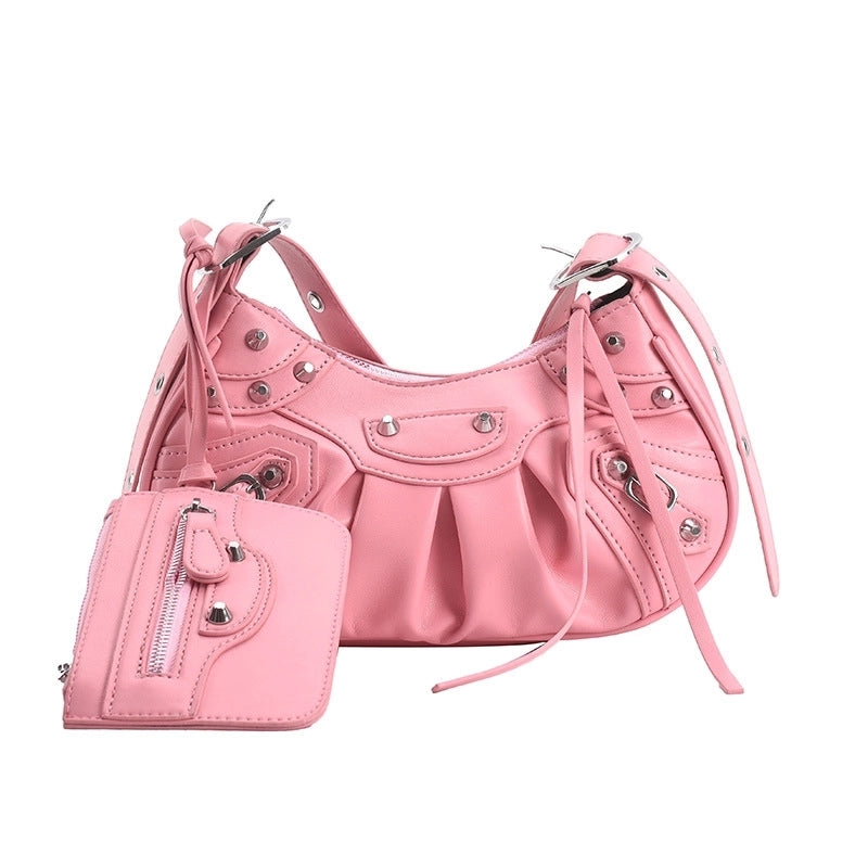 New Fashion Pleated Shoulder Crossbody Dumpling Bag