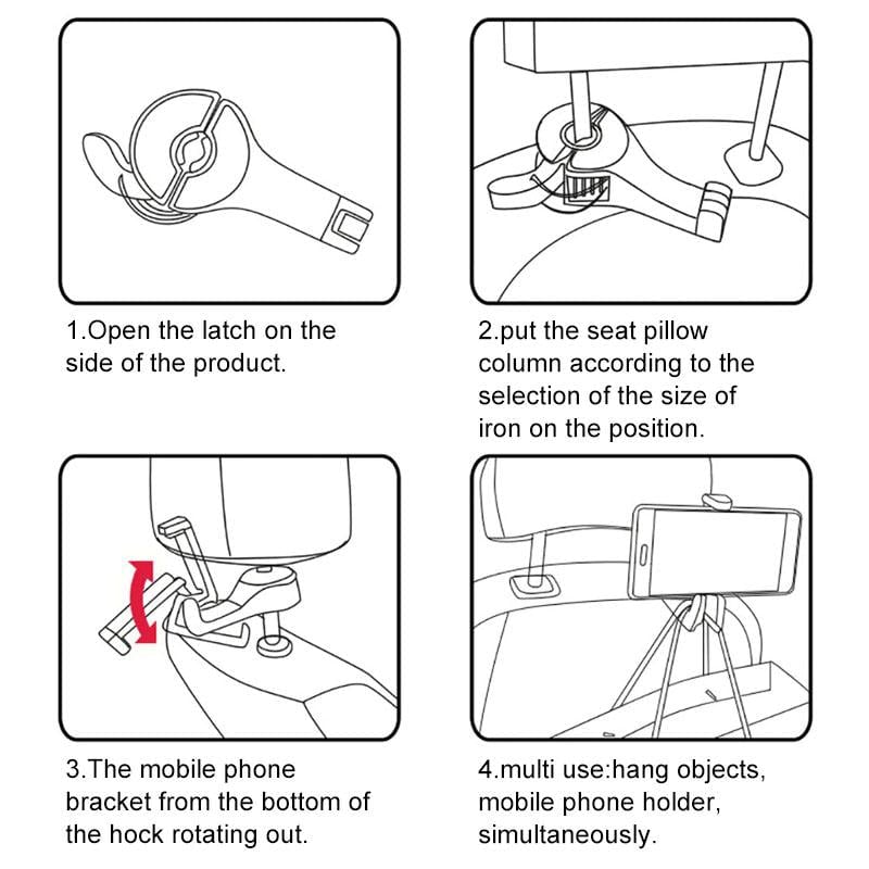 Headrest Bracket Car Hook