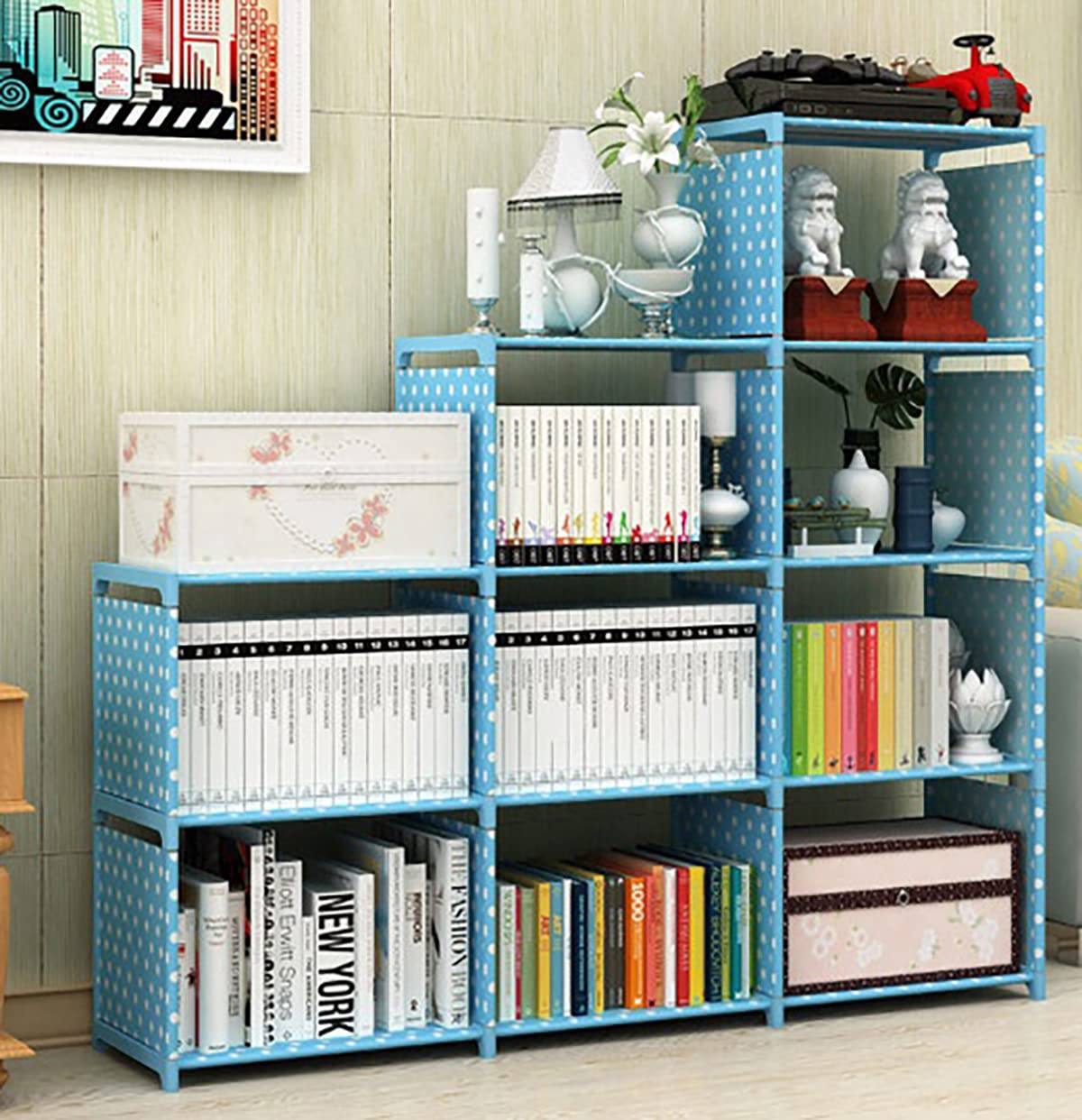 Multipurpose Bookshelf Steel Metal Storage Shelve For Books Storage Organizer. Bookcase For Home Furniture