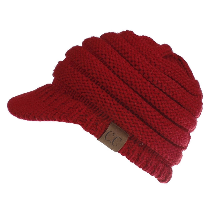 Autumn And Winter New Autumn And Winter Personalized Fashion Warm Knitted Ponytail Wool Hat Versatile Outdoor Cold-proof Warm Hat