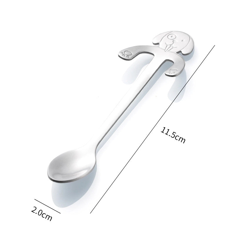 2 Pieces Casual Cartoon Stainless Steel Spoon