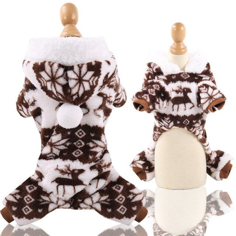 Soft Warm Dog Jumpsuits Clothing Pajamas
