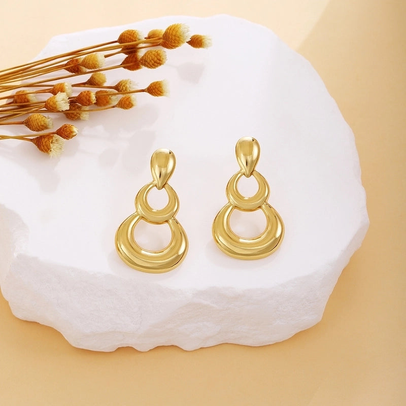 1 Pair Elegant Minimalist Geometric 304 Stainless Steel Stainless Steel Earrings