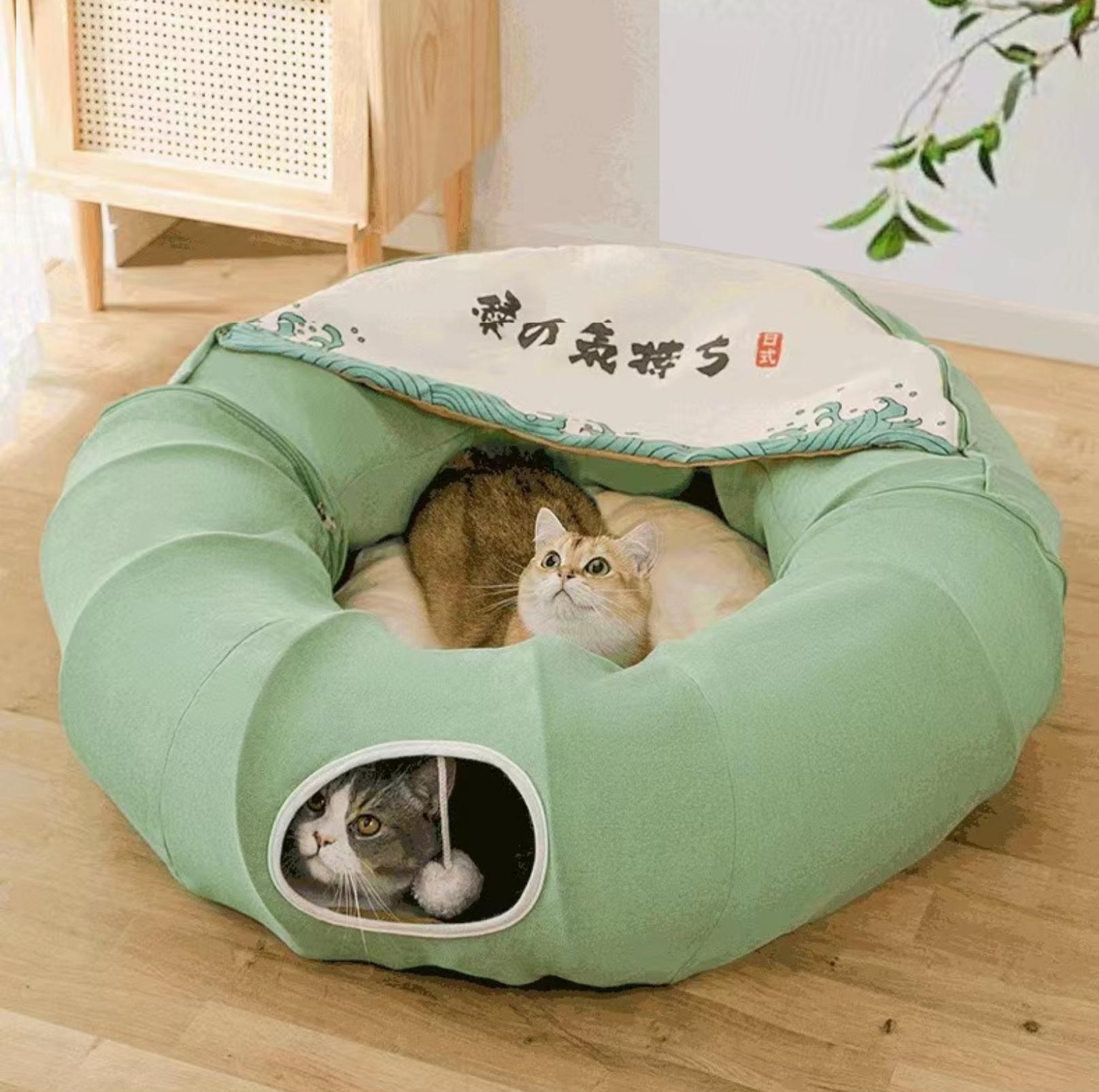 Multi-Functional Large Tunnel Cat Bed And Cat Toy