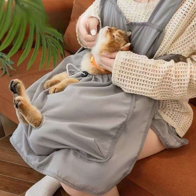 Cat Apron Suspenders