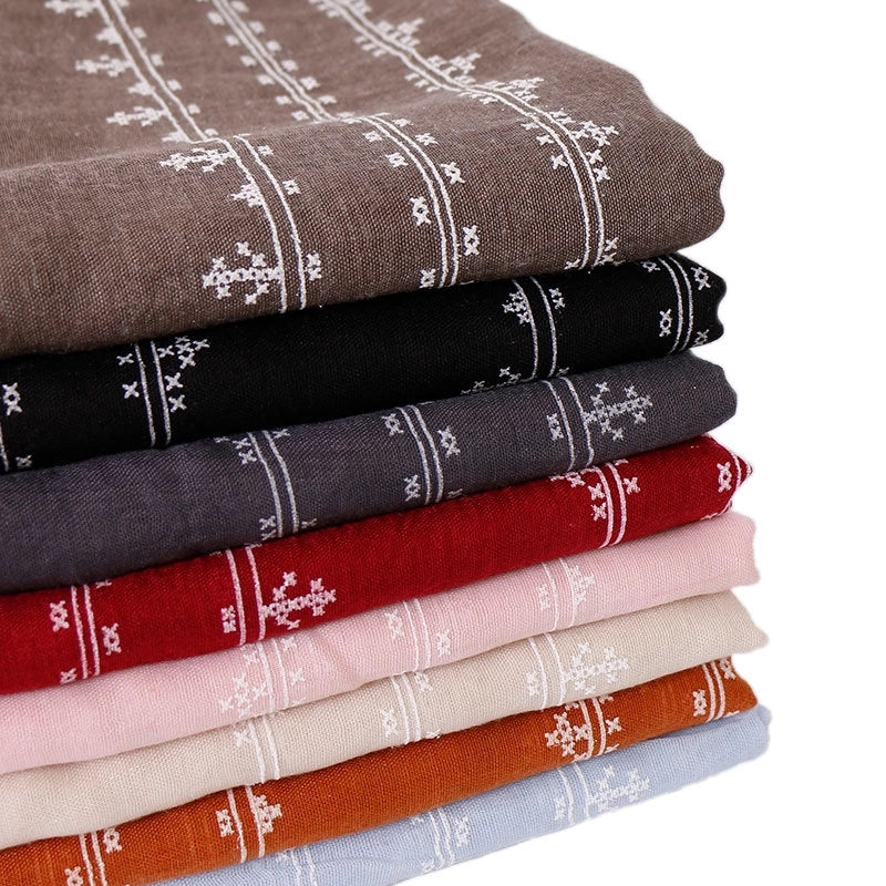 Women's Minimalist Classic Style Flower Cotton Printing Scarf