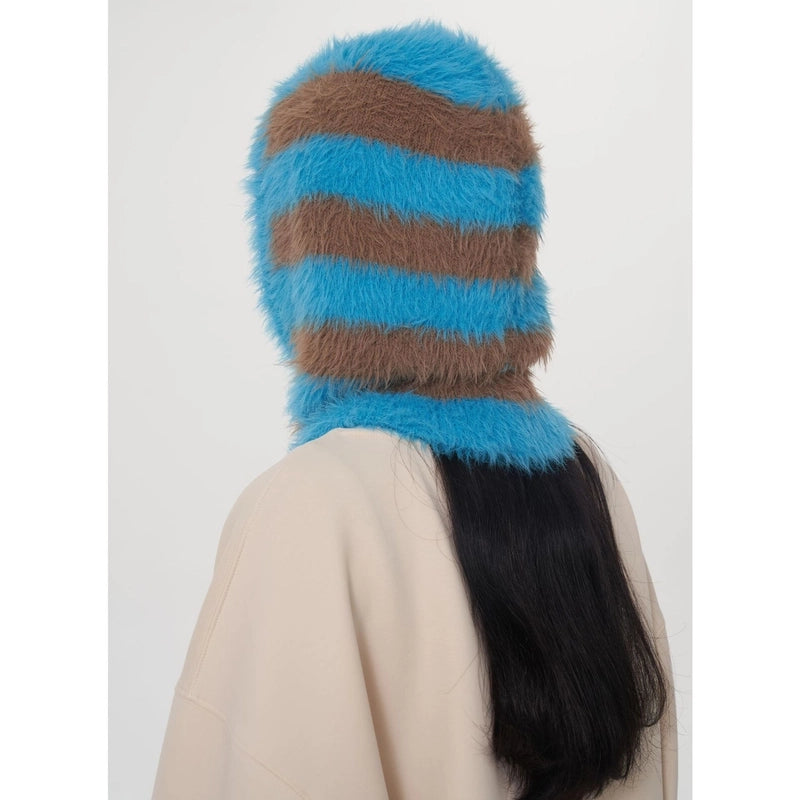 Women's Casual Stripe Eaveless Wool Cap
