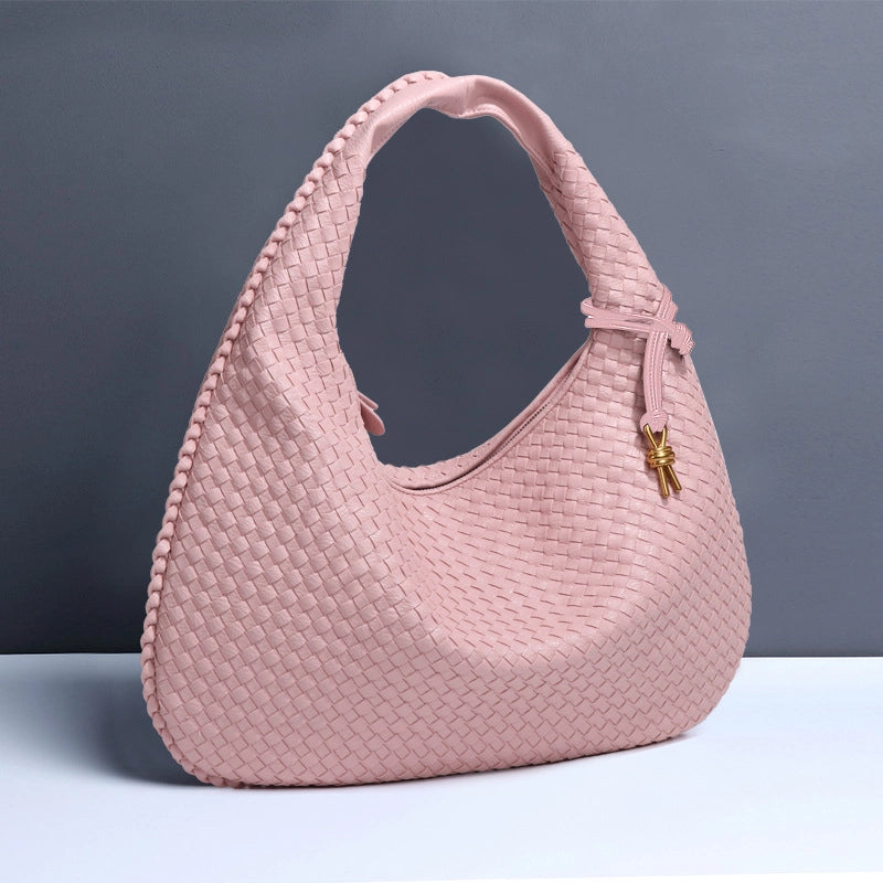 Woven Women's Bag New Fashion Large Capacity Handbag Korean Commuter Leisure Manufacturers Fashion Shoulder Bag