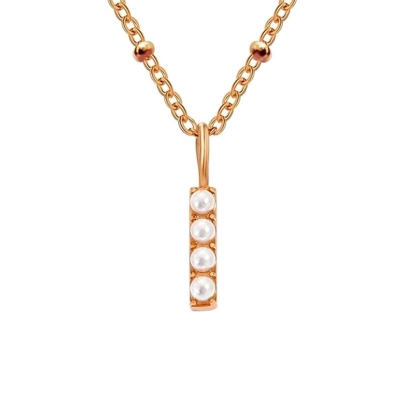 Vintage Style Letter Stainless Steel Plating Pendant Necklace