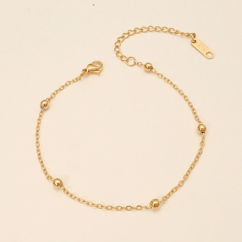 Minimalist Geometric 316L Stainless Steel  18K Gold Plated Bracelets In Bulk