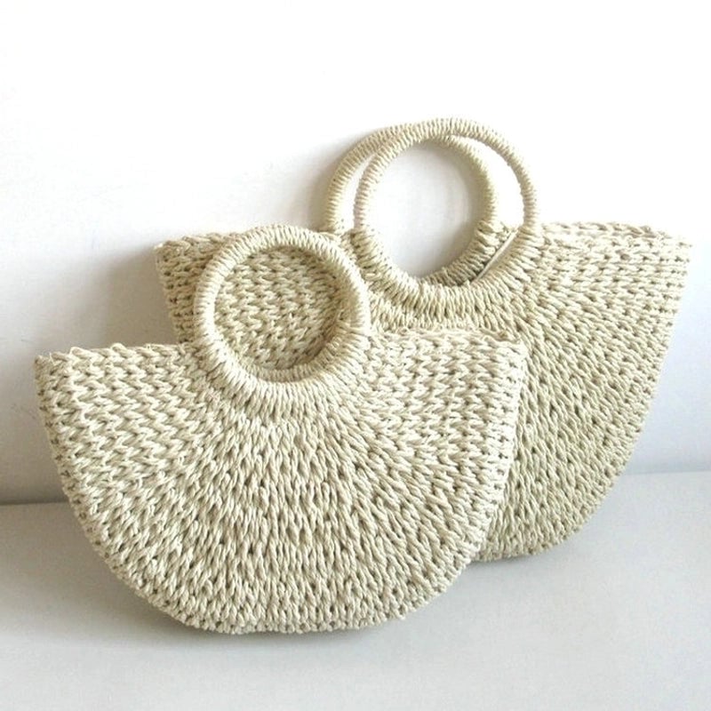Women's Medium Straw Women's Handbag Straw Bag