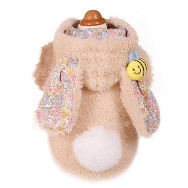 Fleece Rabbit Design Dog Cat Coat