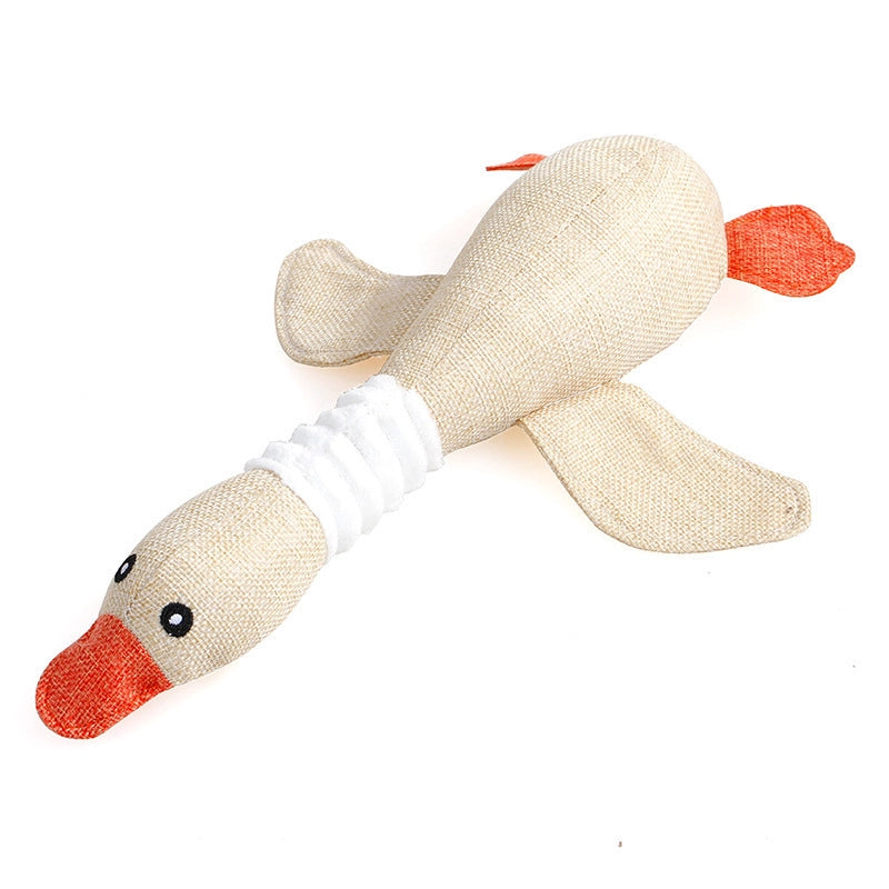 Cute Dog Teething Corduroy Sounding Plush Toy