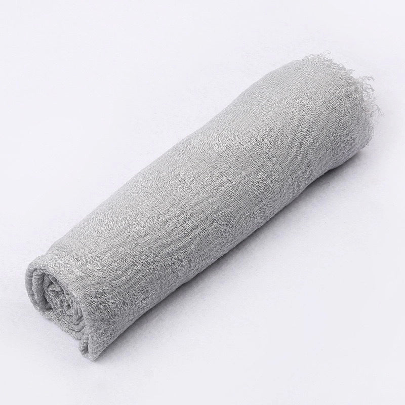 Women's Minimalist Solid Color Satin Printing Shawls
