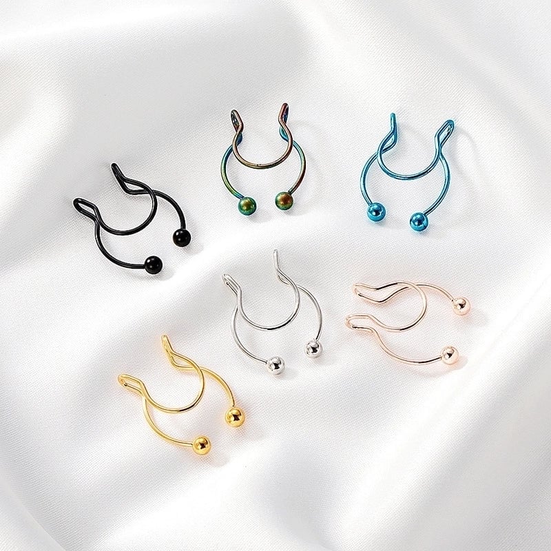 Fashion Stainless Steel U-shaped Nose Clip