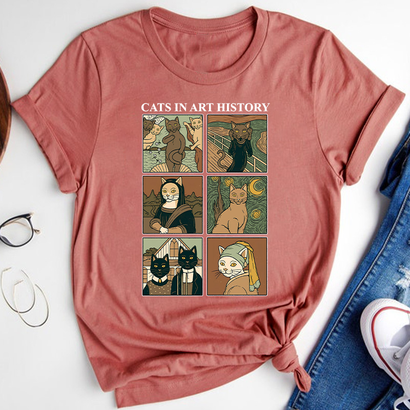 Cat In Art History Teacher T-Shirt