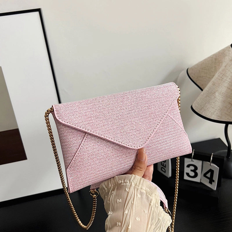 Women's Pu Leather Solid Color Streetwear Square Magnetic Buckle Shoulder Bag Crossbody Bag