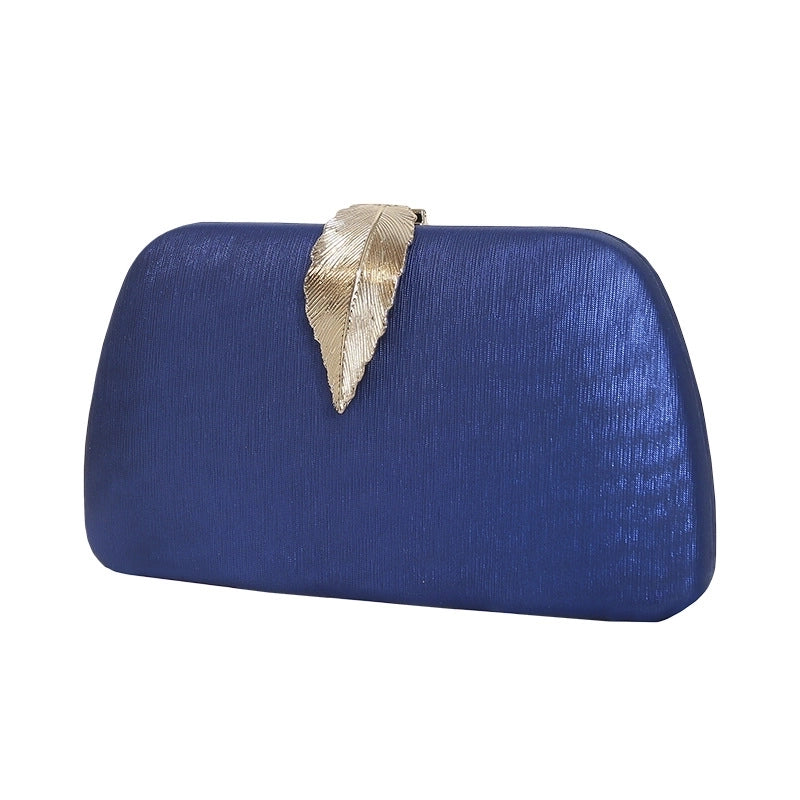 White Red Blue Pu Leather Solid Color Shell Evening Bags