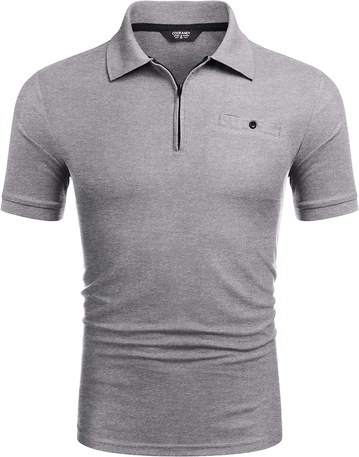 Slim Fit Zipper Polo Golf Shirt (US Only)