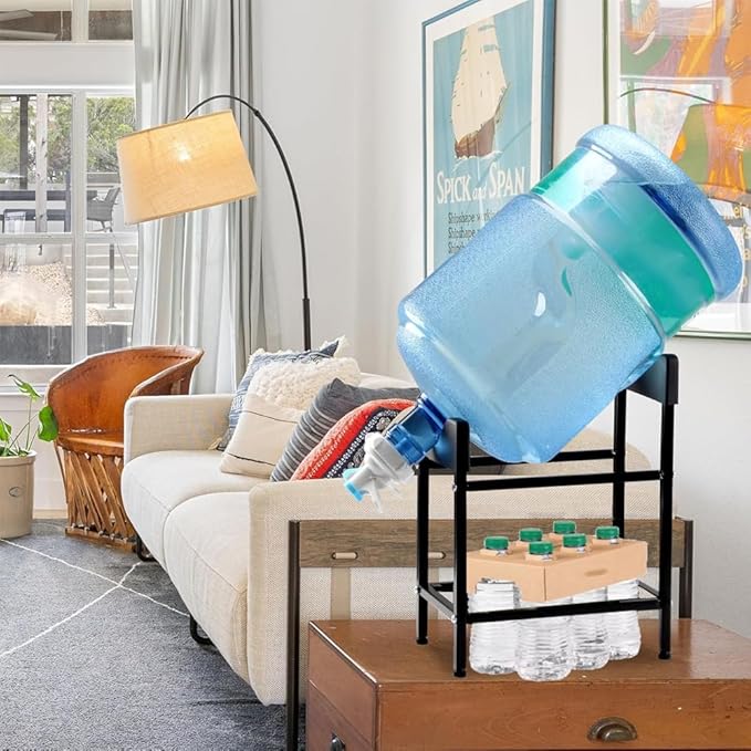 Water Bottle Holder. Water Dispenser Stand with Dispenser Valve