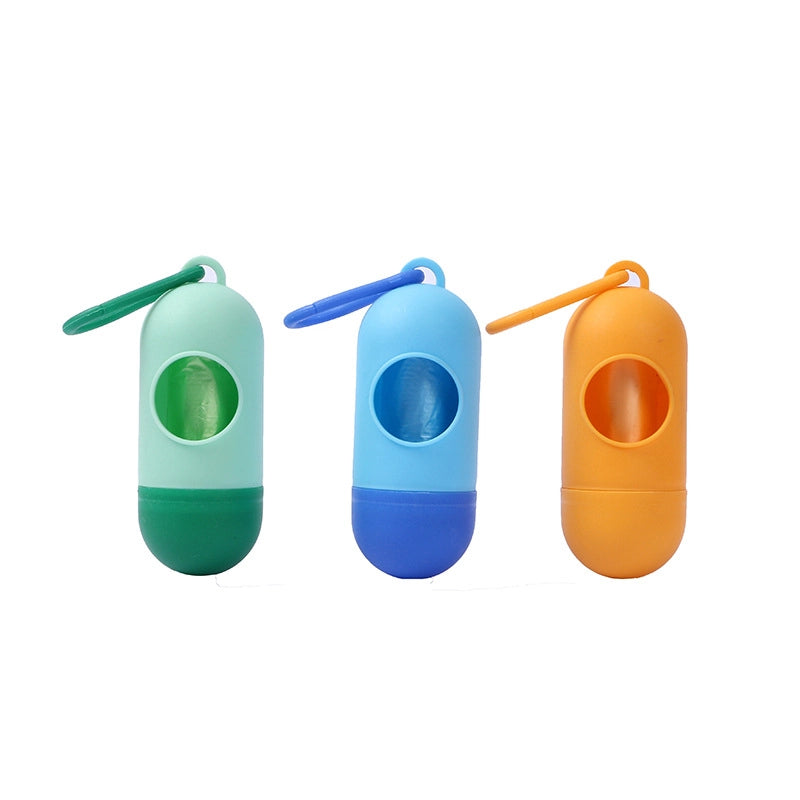 5 Pieces Minimalist Classic Style Plastic Solid Color Pet Garbage Bag