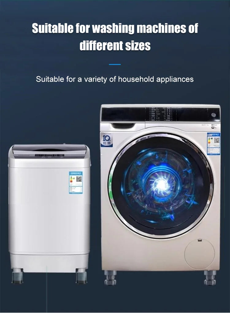 Multifunctioneel in hoogte verstelbaar bodemkussen voor wasmachines