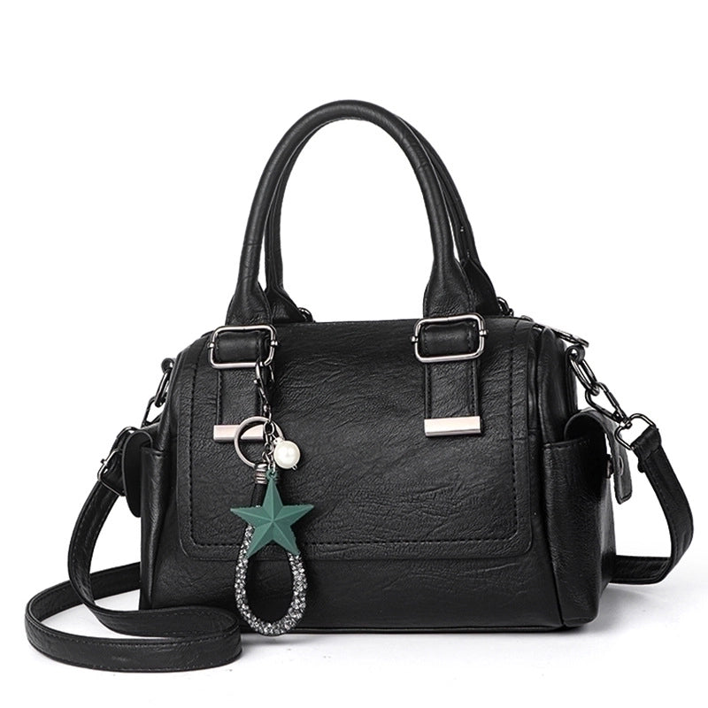 Women's Large All Seasons Pu Leather Basic Pillow Shape Bag