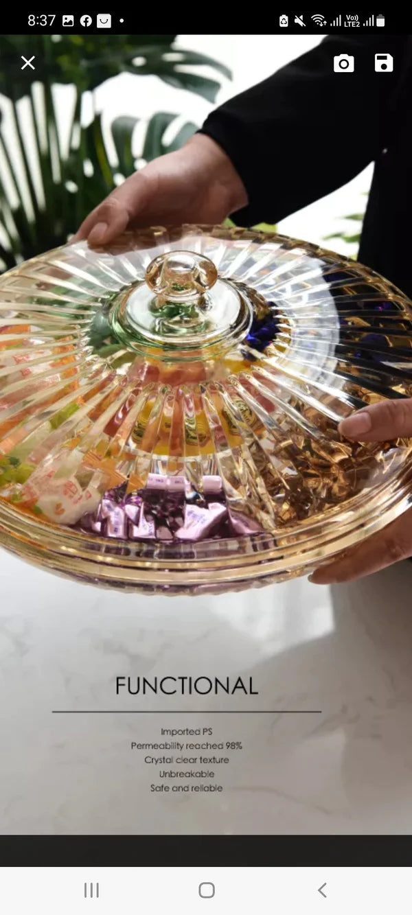 Acrylic Dry Fruit Tray