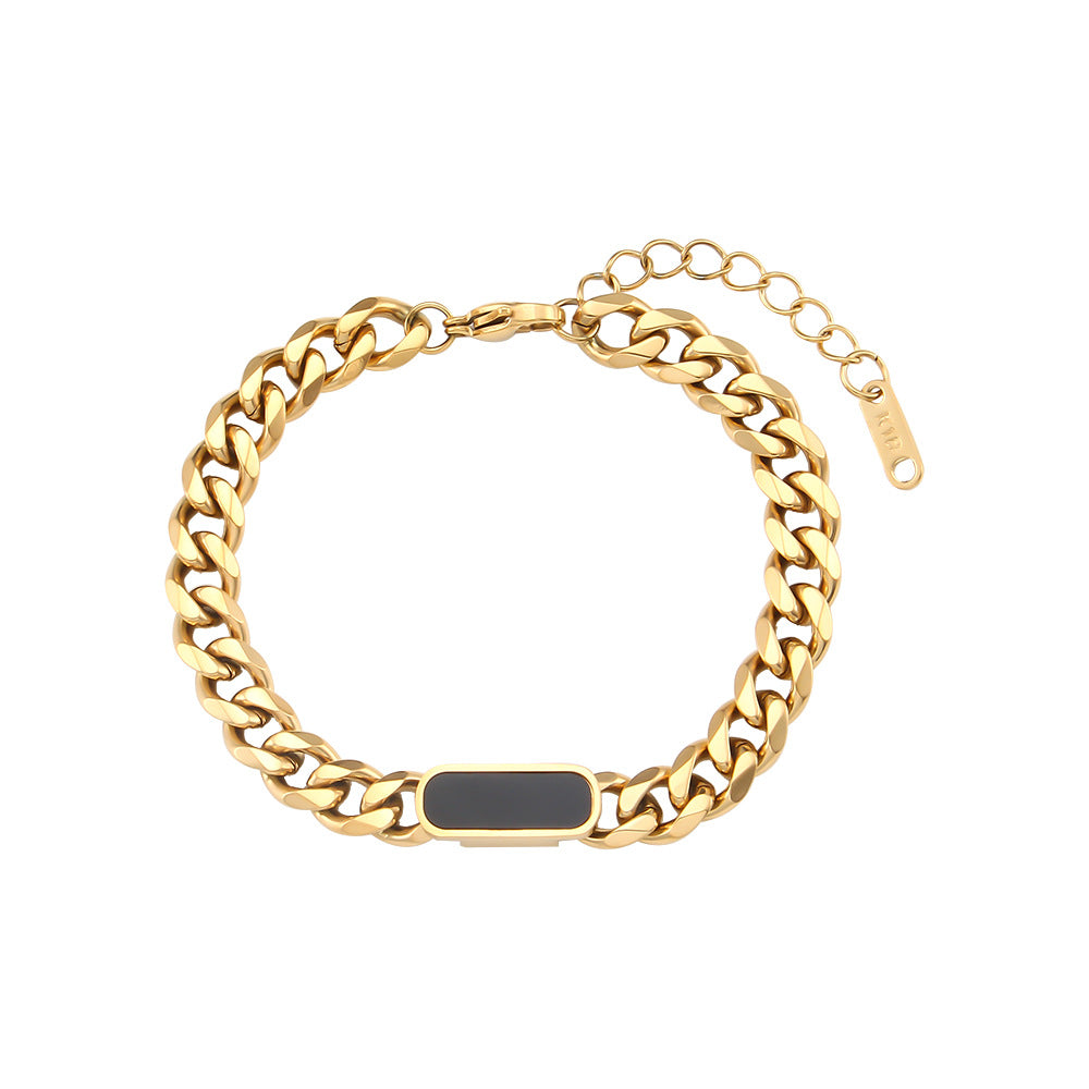Women Geometric Stainless Steel 18K Gold Plated Bracelets