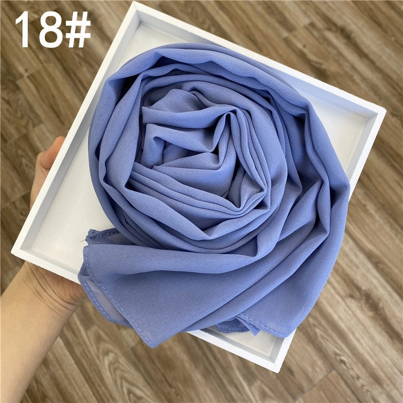 Solid Color Sprinkling Gold Pearl Chiffon Chiffon Fashion Sprinkling Gold Scarf Women's Toe Chiffon Glitter Scarf