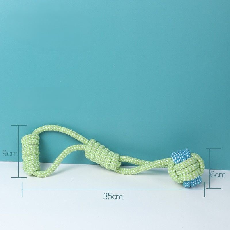 dog rope knot toy for grinding teeth and durable chewing