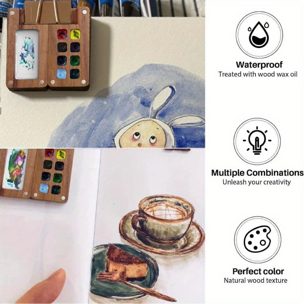 🎨Mini Portable Watercolor Palette